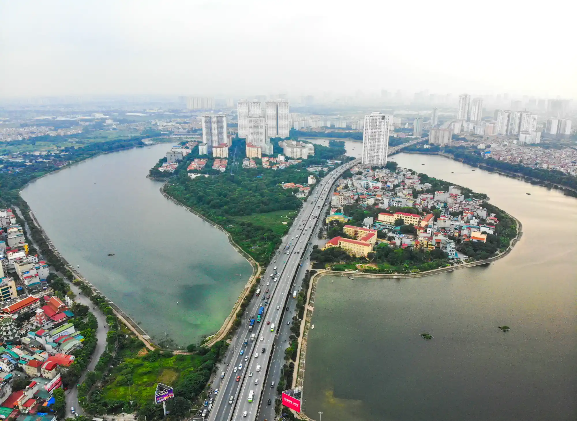 Flycam khu vực Lakeside Gardens Giải Phóng
