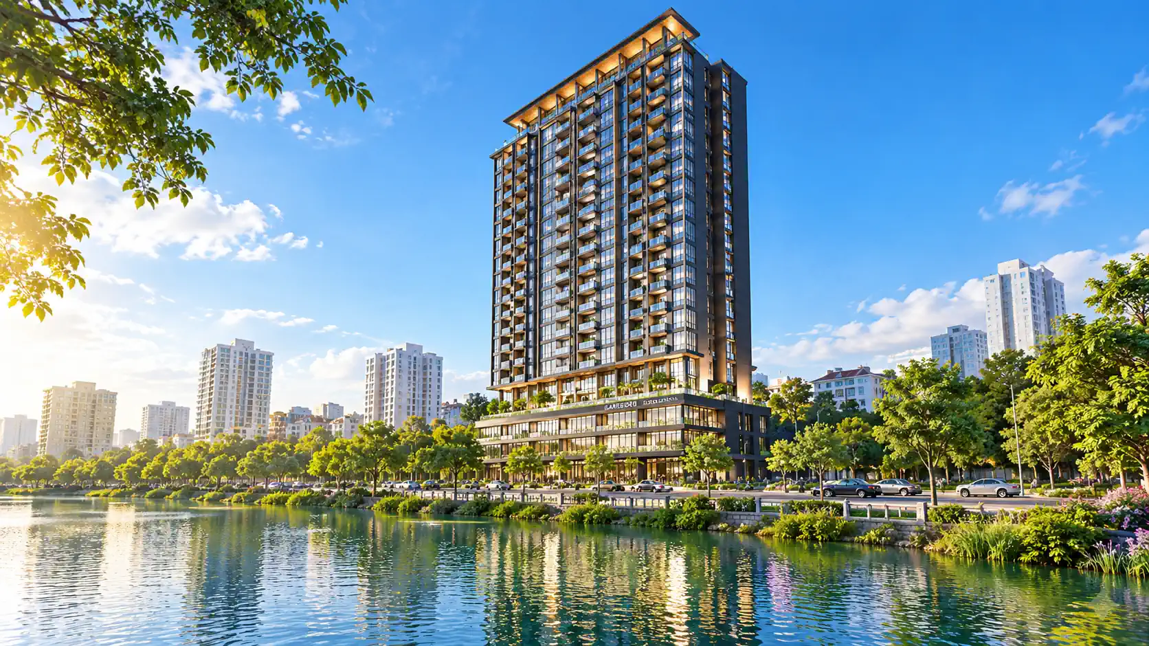 Lakeside Gardens bên hồ Linh Đàm